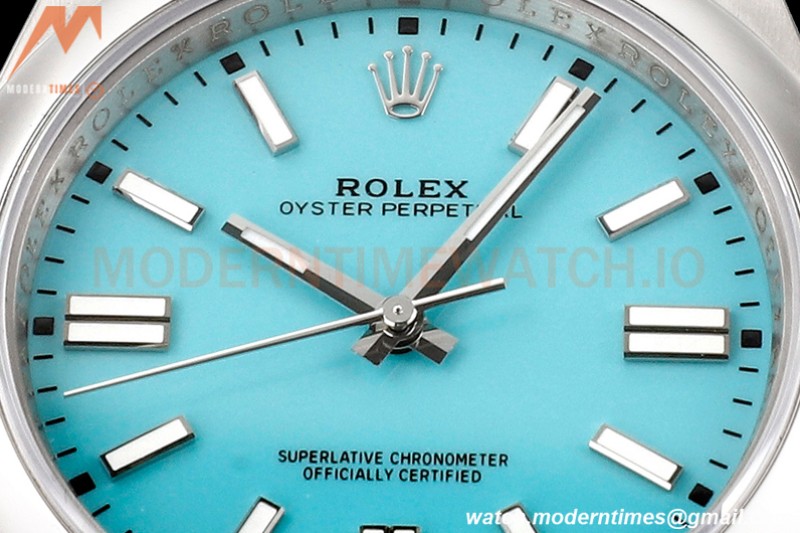 Rolex - Oyster Pert. 41mm 124300 SS/SS Turquoise Blue OWF VR3230