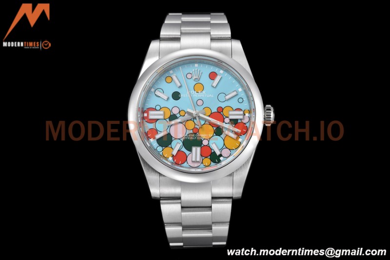 Rolex - Oyster Pert 41mm 124300 904L SS/SS Turquoise Celebration Dial VSF VS3235