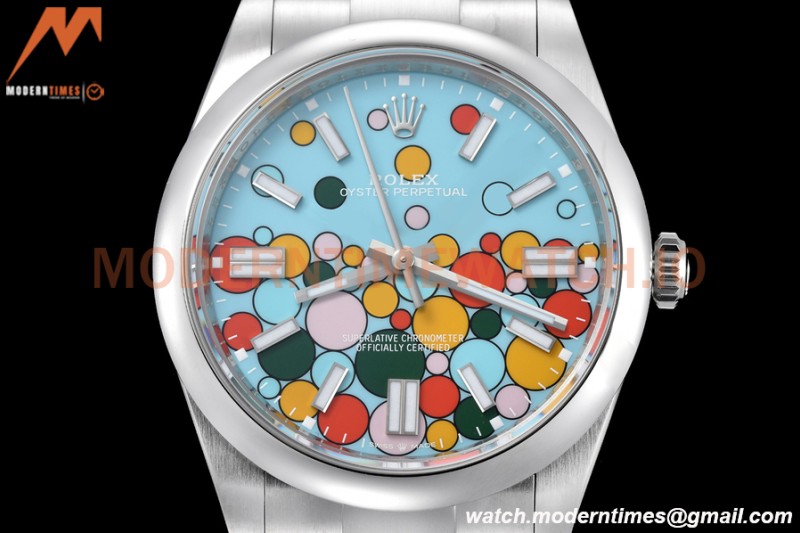 Rolex - Oyster Pert 41mm 124300 904L SS/SS Turquoise Celebration Dial VSF VS3235