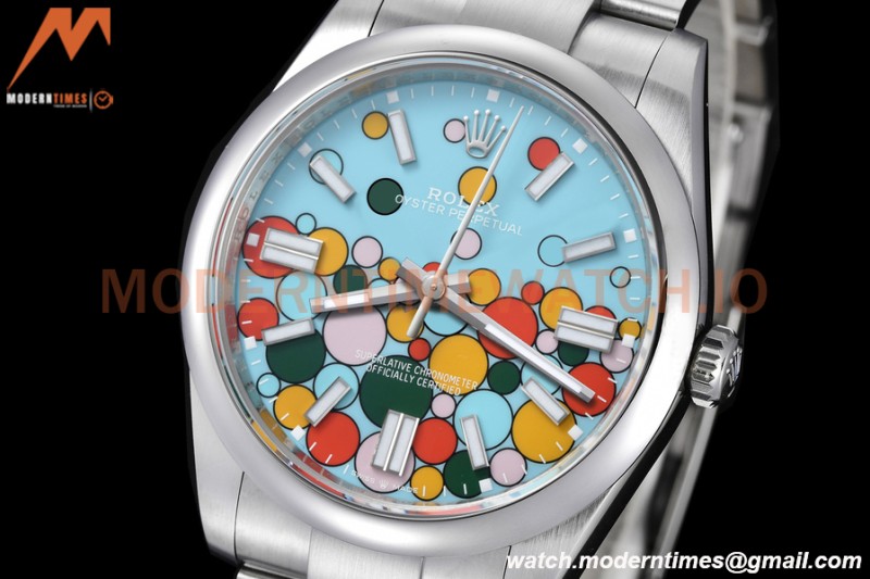 Rolex - Oyster Pert 41mm 124300 904L SS/SS Turquoise Celebration Dial VSF VS3235