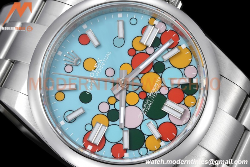 Rolex - Oyster Pert 41mm 124300 904L SS/SS Turquoise Celebration Dial VSF VS3235