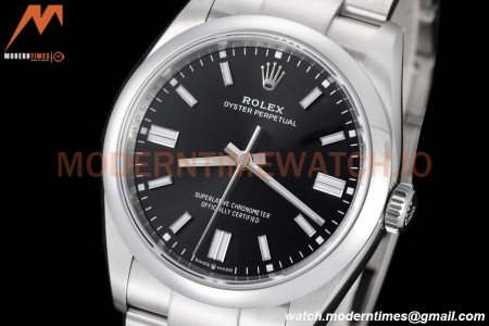 Rolex - Oyster Pert 126000 36mm Oys Smt 904L SS/SS Blk/Stk VSF VS3235