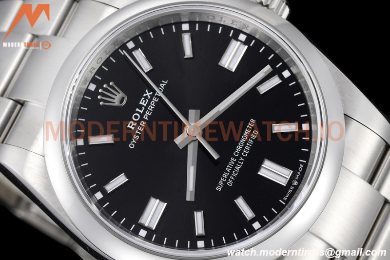 Rolex - Oyster Pert 126000 36mm Oys Smt 904L SS/SS Blk/Stk VSF VS3235