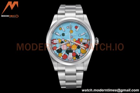 Rolex - Oyster Pert 36mm 126000 904L SS/SS Turquoise Celebration Dial VSF VS3235