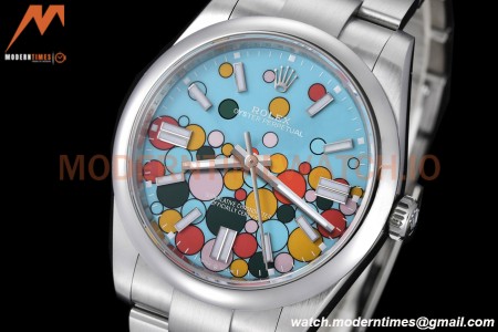 Rolex - Oyster Pert 36mm 126000 904L SS/SS Turquoise Celebration Dial VSF VS3235