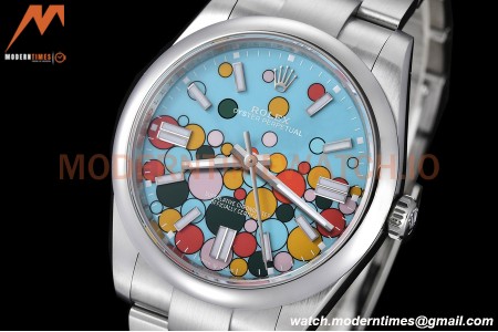 Rolex - Oyster Pert 36mm 126000 904L SS/SS Turquoise Celebration Dial VSF VS3235
