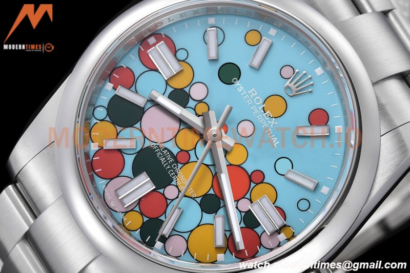 Rolex - Oyster Pert 36mm 126000 904L SS/SS Turquoise Celebration Dial VSF VS3235