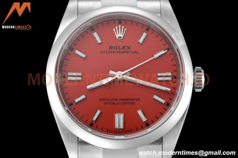 Rolex - Oyster Pert 126000 36mm Oys Smt 904L SS/SS Red/Stk VSF VS3230