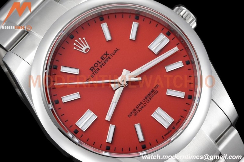 Rolex - Oyster Pert 124300 41mm Oys Smt 904L SS/SS Red/Stk VSF VS3230