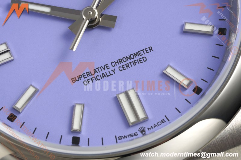 Rolex - Oyster Perpetual 126000 36mm Oys Smt 904L SS/SS Purple Dial KRF VR3230