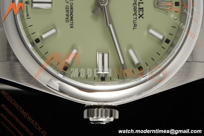 Rolex - Oyster Perpetual 126000 36mm Oys Smt 904L SS/SS Pistachio Green Dial KRF VR3230