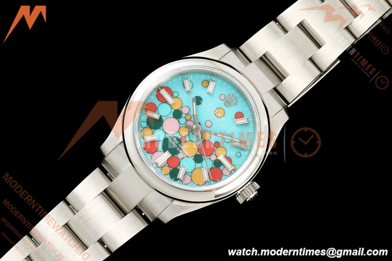 Rolex - Oyster Perpetual 31mm 277200 Oys SS/SS Turquoise Celebration Dial DIWF A2232