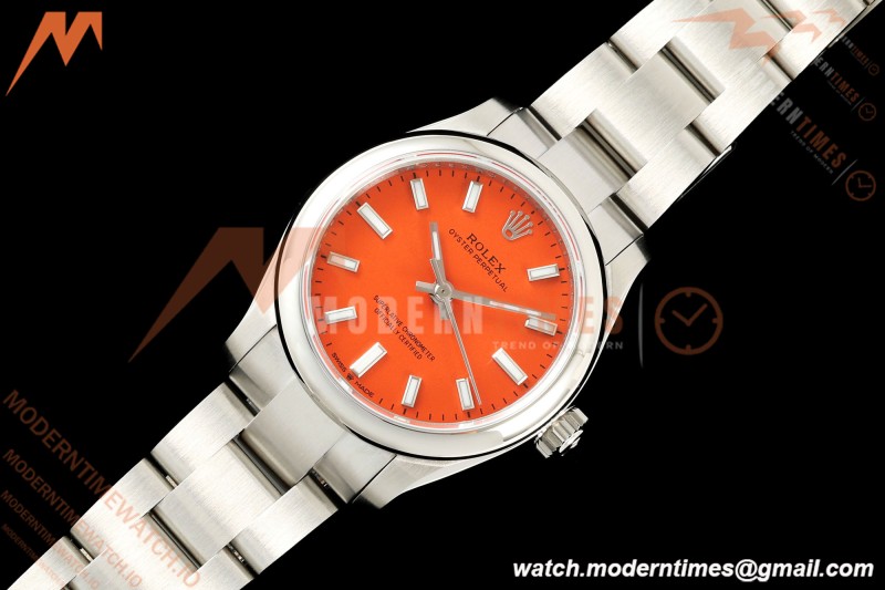 Rolex - Oyster Perpetual 31mm 277200 Oys SS/SS Coral Red Dial DIWF A2232 | 롤렉스 - 오이스터 퍼페추얼 31mm 277200 오이스터 퍼페추얼 SS/SS 코랄 레드 다이얼 DIWF A2232