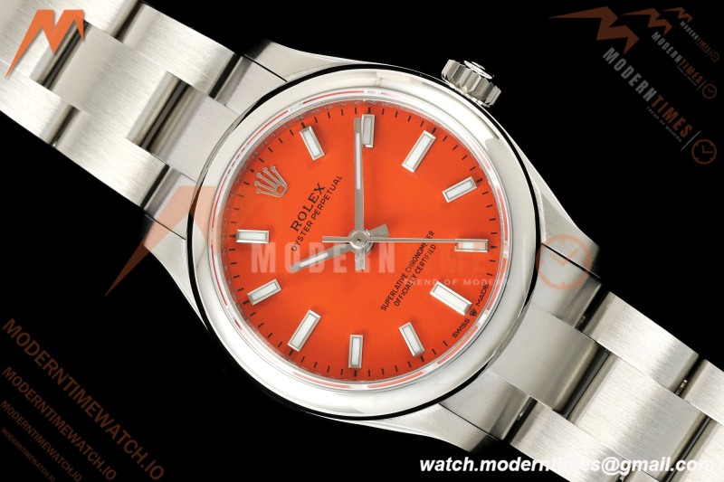 Rolex - Oyster Perpetual 31mm 277200 Oys SS/SS Coral Red Dial DIWF A2232 | 롤렉스 - 오이스터 퍼페추얼 31mm 277200 오이스터 퍼페추얼 SS/SS 코랄 레드 다이얼 DIWF A2232