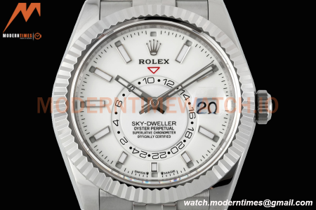 Rolex - Skydweller 42mm 326934 Jubilee SS/SS White ZF A2824