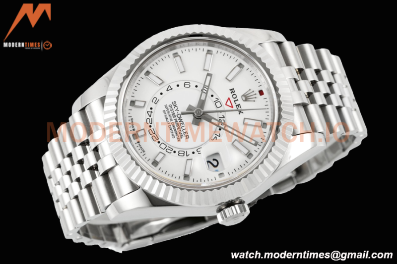Rolex - Skydweller 42mm 326934 Jubilee SS/SS White ZF A2824