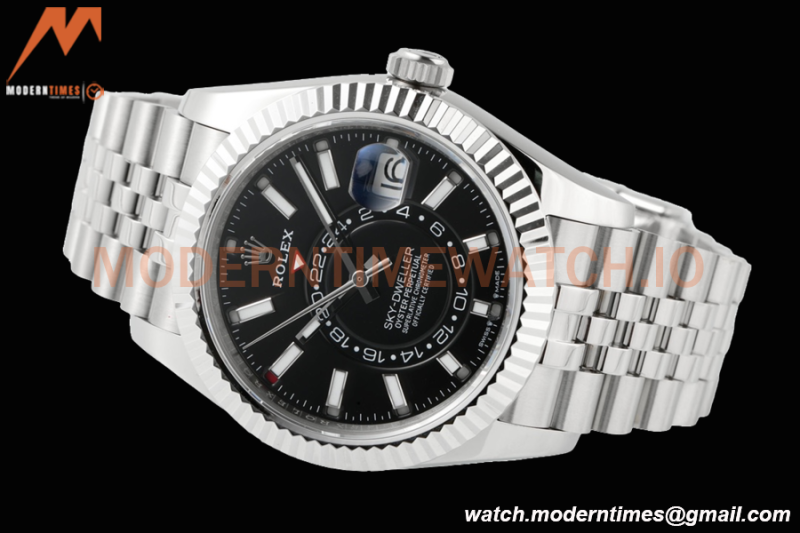 Rolex - Skydweller 42mm 326934 Jubilee SS/SS Black ZF A2824