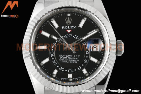 Rolex - Skydweller 42mm 326934 Jubilee SS/SS Black ZF A2824