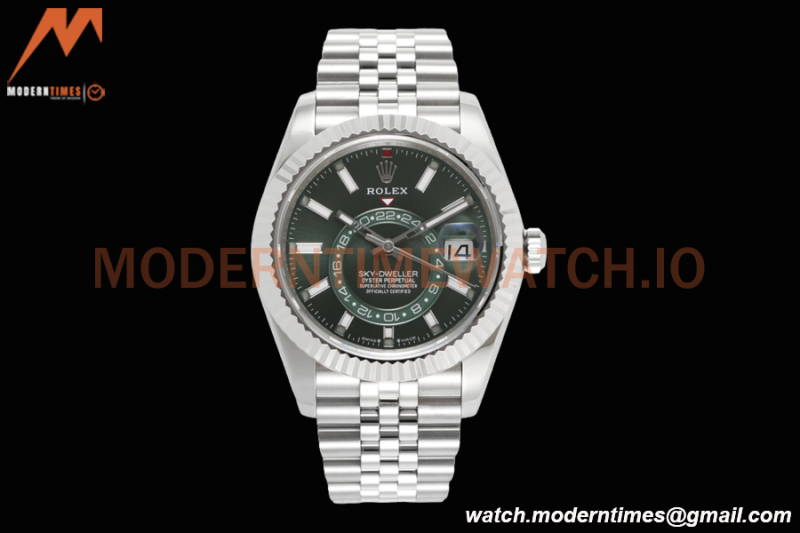 Rolex - Skydweller 42mm 336934 Jubilee SS/SS Green ZF A2824