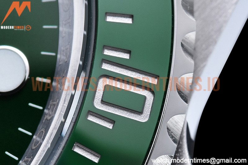 Rolex - Submariner 116610LV 904L SS/SS Green RAF SH3135