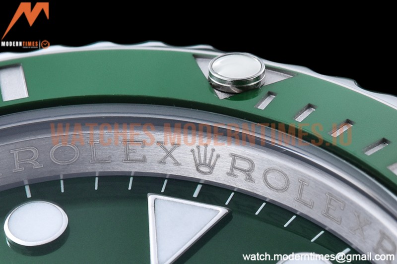 Rolex - Submariner 116610LV 904L SS/SS Green RAF SH3135