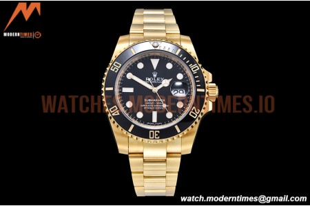 Rolex - Submariner 116618LN Wrp 904 YG/YG Black KF VR3135