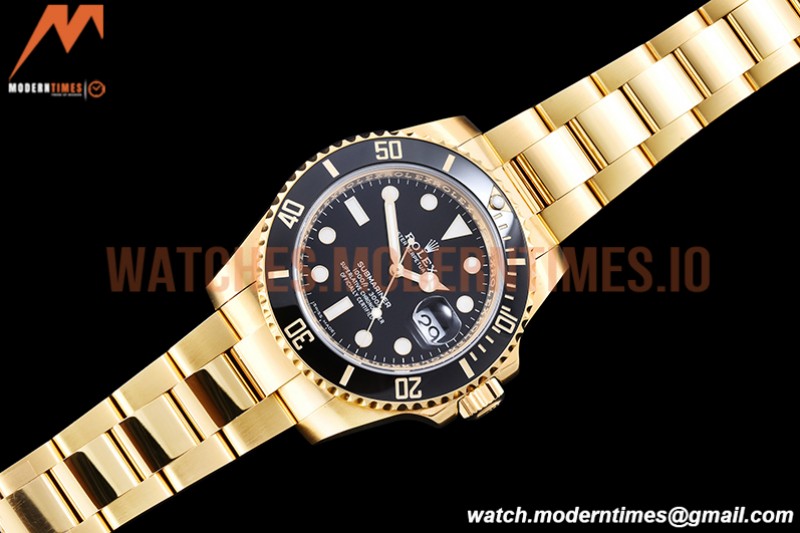 Rolex - Submariner 116618LN Wrp 904 YG/YG Black KF VR3135