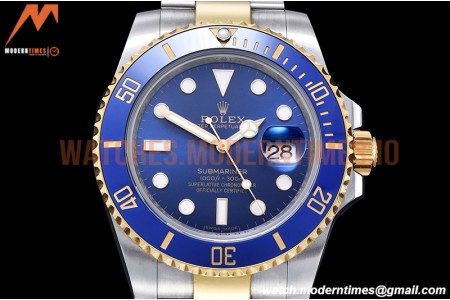 Rolex - Submariner 116613LB Wrp 904 YG/SS Blue KF VR3135
