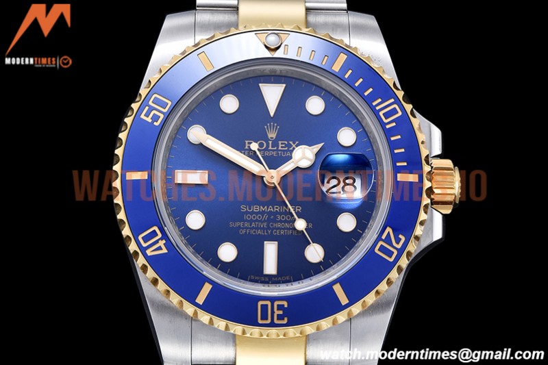 Rolex - Submariner 116613LB Wrp 904 YG/SS Blue KF VR3135