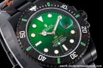 Rolex - Submariner Parakeet 40mm 904L DLC/DLC Green/Black DIWF A3135