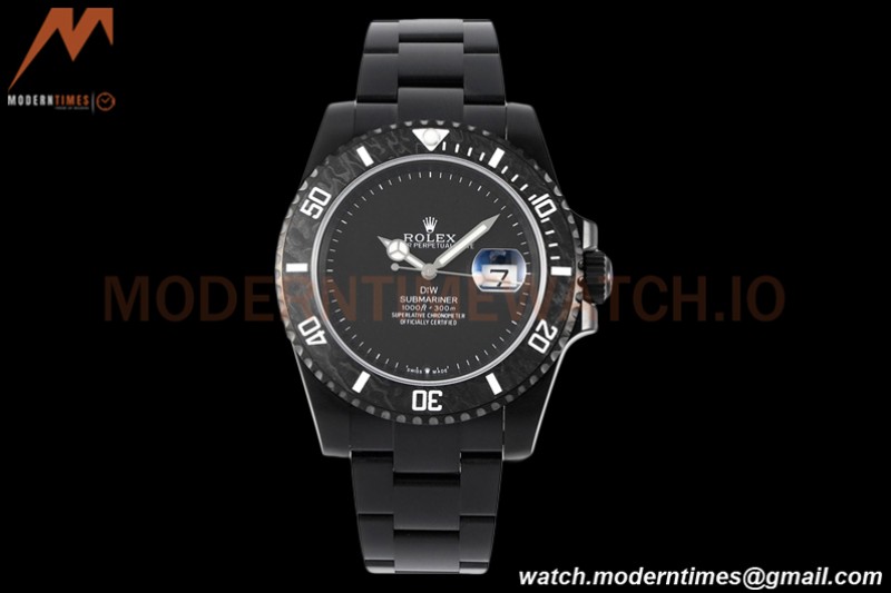 Rolex - Submariner Ghost 40mm 904L DLC/DLC Black DIWF A3135
