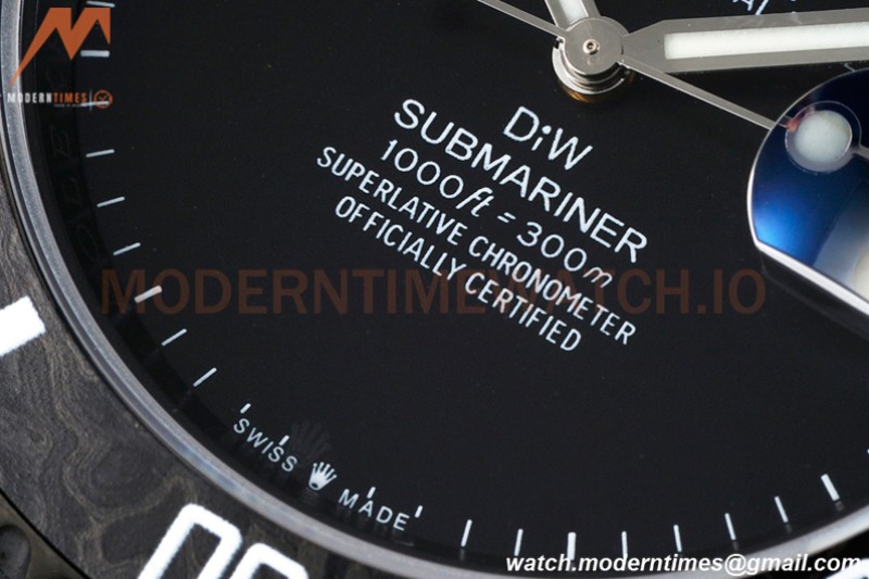 Rolex - Submariner Ghost 40mm 904L DLC/DLC Black DIWF A3135