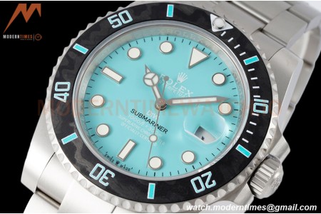 Rolex - Submariner Aquamarine 40mm 904L TI/TI Fiffany Blue DIWF A3135