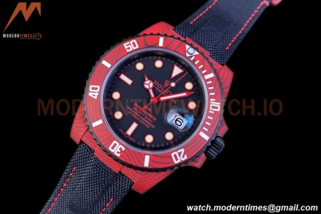 Rolex - Submariner DiW Red Carbon 40mm FC/NY Red VSF VS3135