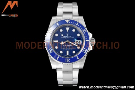 Rolex - Submariner 40mm 116619LB 904L SS/SS Blue VSF VS3135