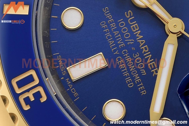 Rolex - Submariner 40mm 116613LB 904L YG/SS Blue VSF VS3135