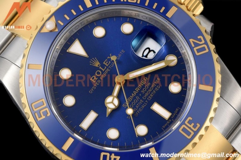 Rolex - Submariner 40mm 116613LB 904L YG/SS Blue VSF VS3135