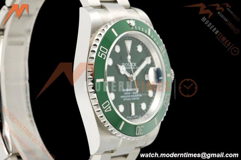 Rolex - Submariner Hulk 40mm 116610LV 316L SS/SS Green EWEF SH3135