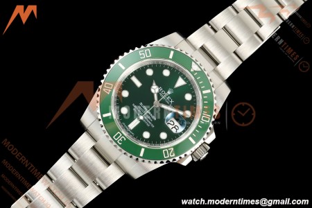 Rolex - Submariner Hulk 40mm 116610LV 316L SS/SS Green EWEF SH3135