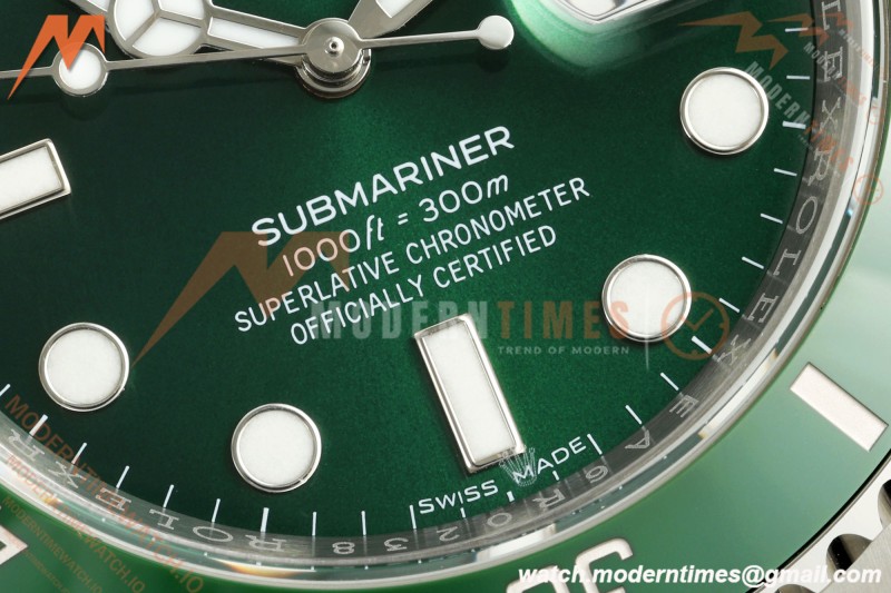 Rolex - Submariner Hulk 40mm 116610LV 316L SS/SS Green EWEF SH3135