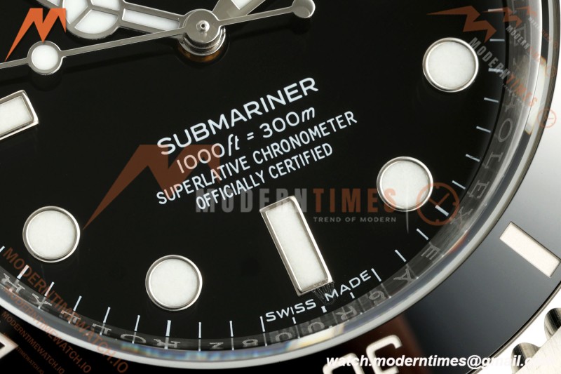 Rolex - Submariner No-Date 40mm 114060 316L SS/SS Black EWEF SH3130