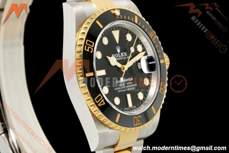 Rolex - Submariner 40mm 116613LN Gain Weight 904L YG/SS Black RCF DD3135