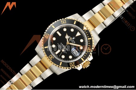 Rolex - Submariner 40mm 116613LN Gain Weight 904L YG/SS Black RCF DD3135