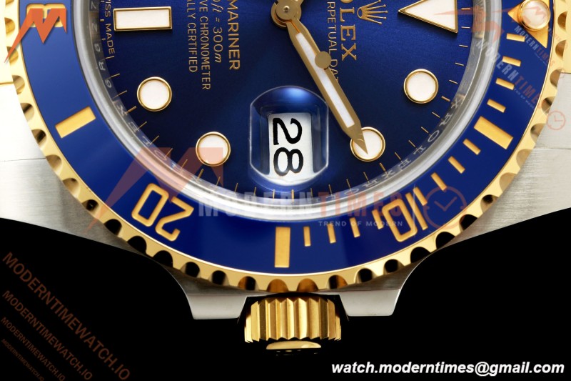 Rolex - Submariner 40mm 116613LB Gain Weight 904L YG/SS Blue RCF DD3135