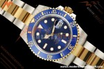 Rolex - Submariner 40mm 116613LB Gain Weight 904L YG/SS Blue RCF DD3135