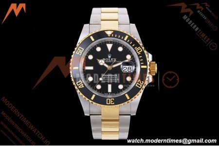Rolex - Submariner 126613LN Gain Weight 41mm 904L YG/SS Black ARF DD3235