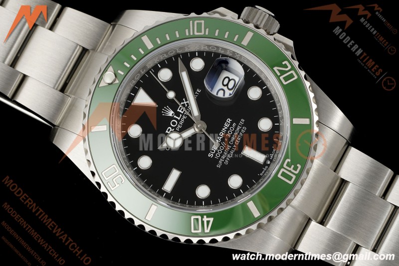 Rolex - Submariner 126610LV Kermit MK II 904L 41mm SS/SS Black ARF DD3235