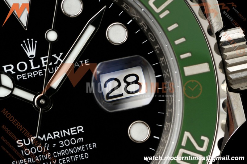 Rolex - Submariner 126610LV Kermit MK II 904L 41mm SS/SS Black ARF DD3235