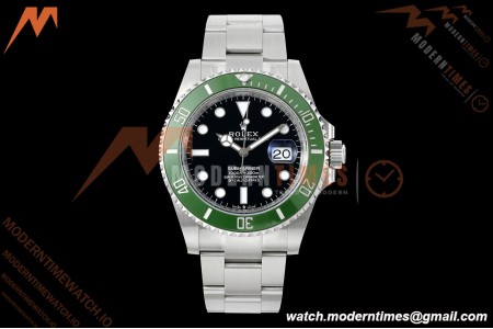 Rolex - Submariner 126610LV Kermit MK II 904L 41mm SS/SS Black Clean Plus DD3235