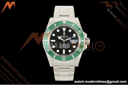 Rolex - Submariner 126610LV Kermit 904L 41mm SS/SS Black VF DD3235